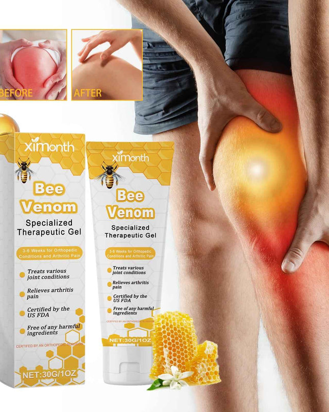 Ximonth Bee Venom Specialized Therapeutic Gel, Relieve Cervical Shoulder Neck Wrist Pain Discomfort Joint Care Gel