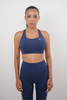 I Am Glowing Navy Blue Quick Dry Butter Bra