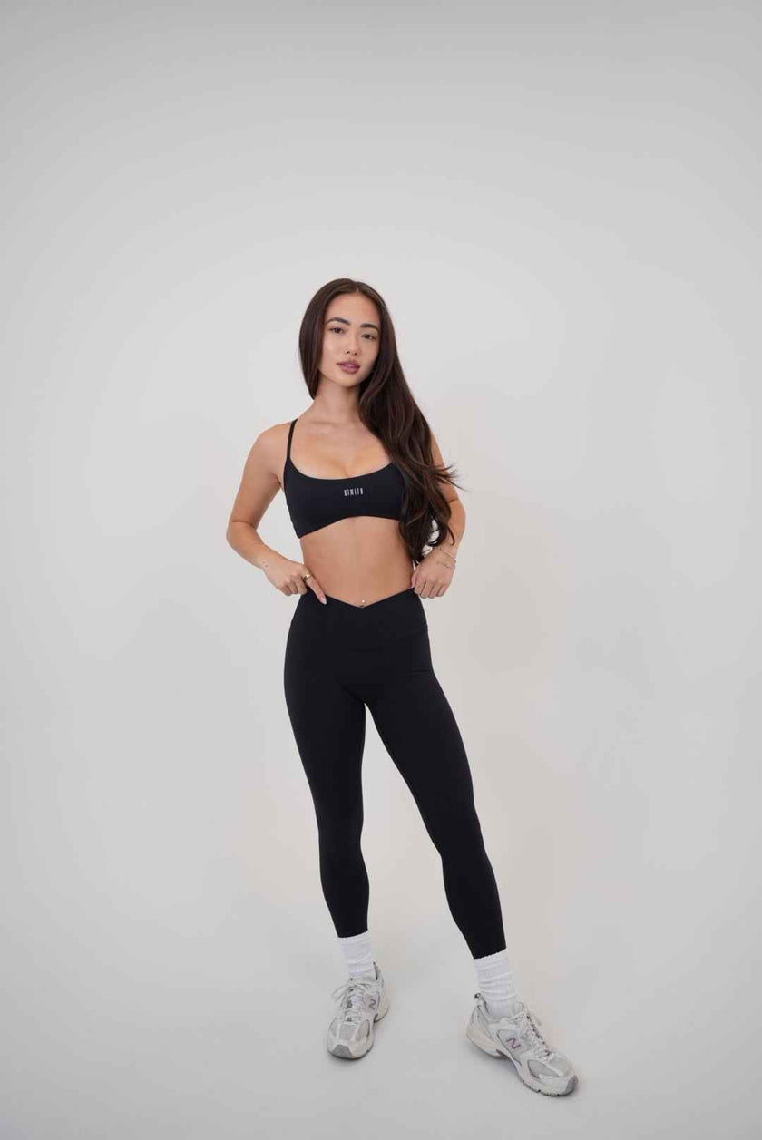 My Time Is Divine Black Sculpt V-Waist Legging