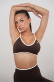 Passion is Power Brown Sports Bra