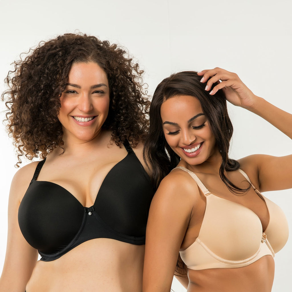 Elise Underwire Full Bust Everyday T-Shirt Bra - Black