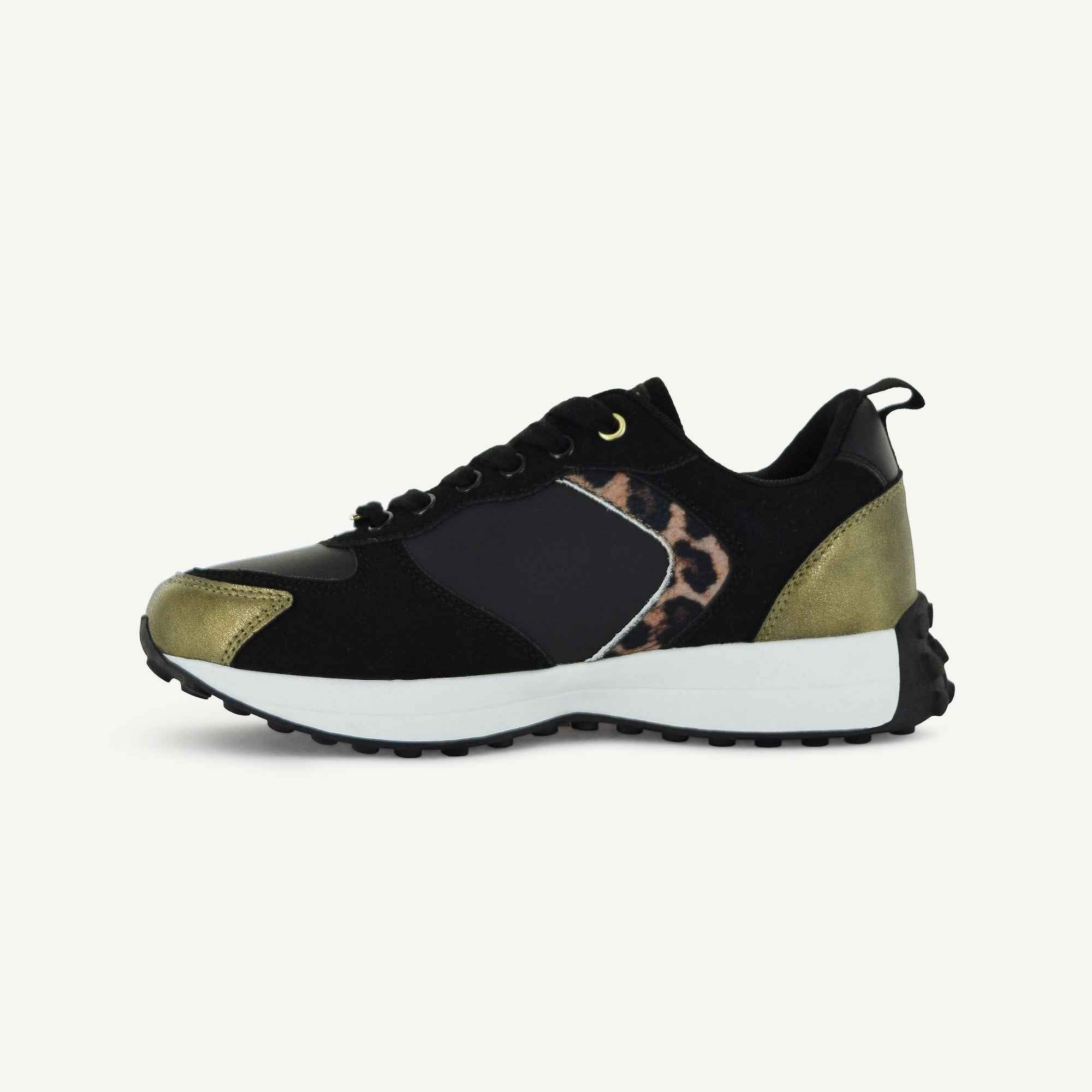 BASTILLE: RETRO RUNNER - BLACK/ANIMAL PRINT