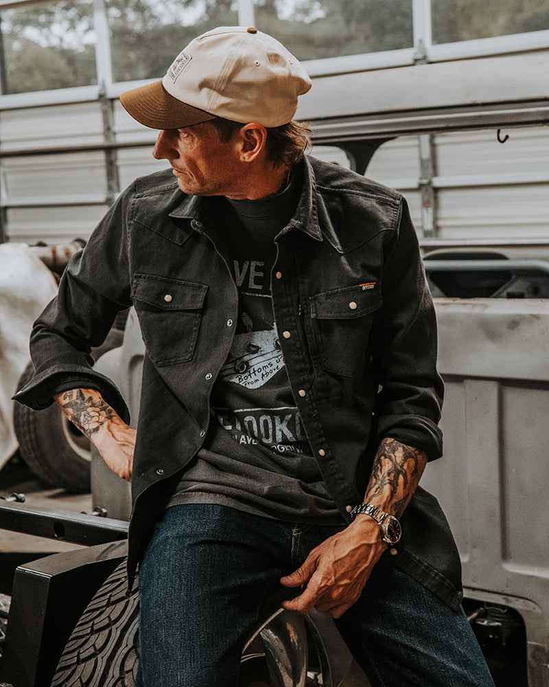 Earl Denim Shirt - Vintage Black