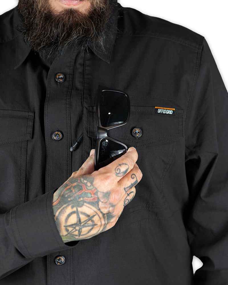 Echo Bravo LS Shirt - Vintage Black