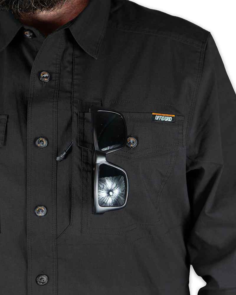 Echo Bravo LS Shirt - Vintage Black