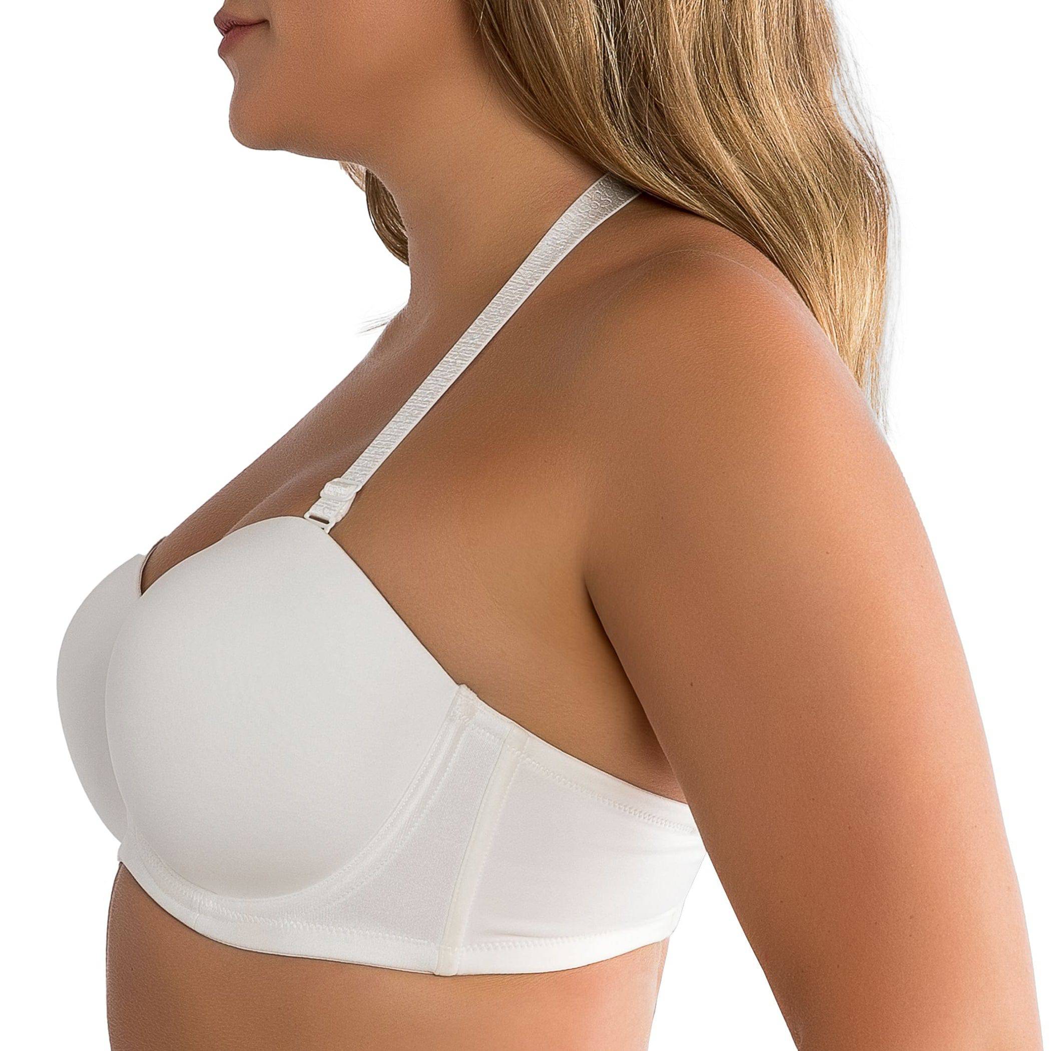 Elise Full Bust Strapless Bra - Pearl White
