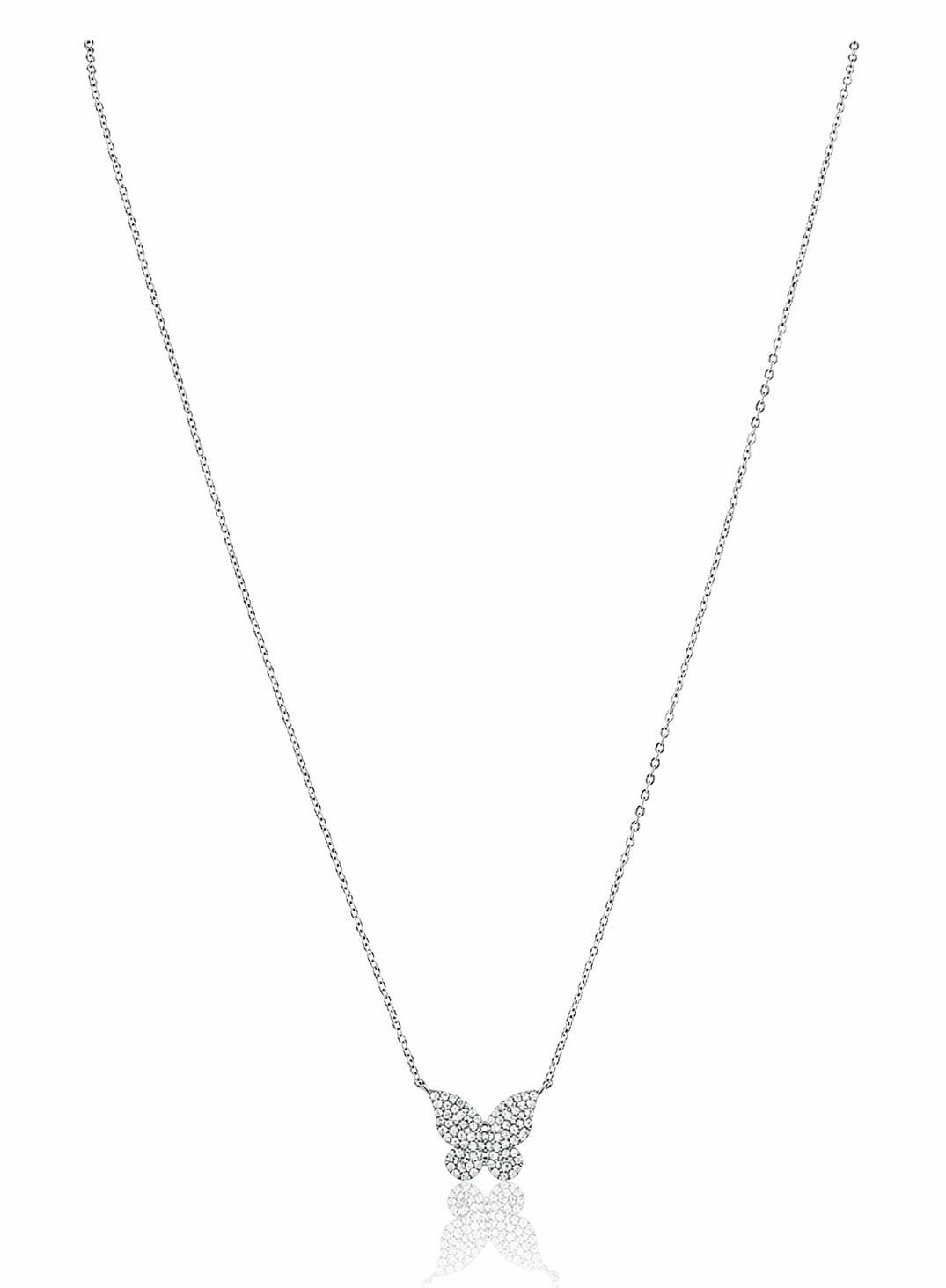 Elsie Pave Butterfly Necklace