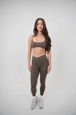 My Time Is Divine Brown Sculpt V-Waist Legging