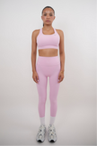 I Am Glowing Pink Blossom Quick Dry Butter Legging