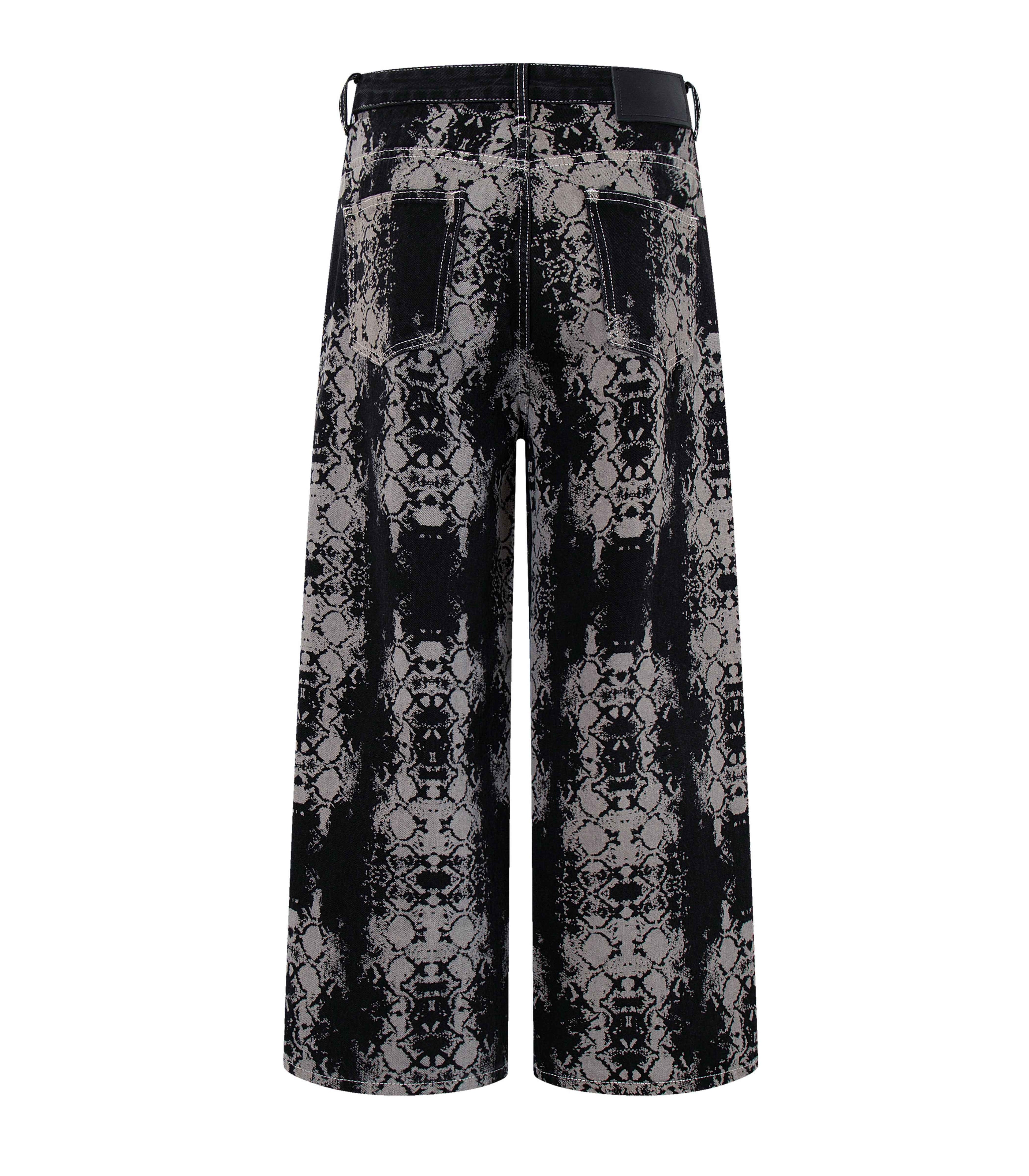 SNAKESKIN DENIM