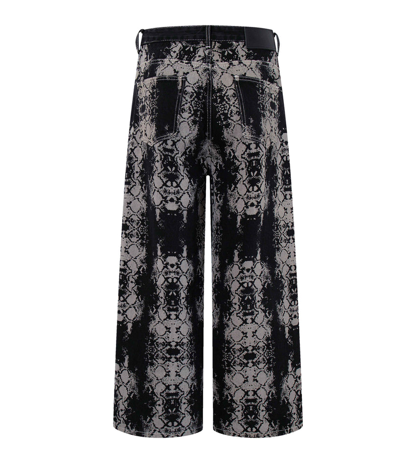 SNAKESKIN DENIM