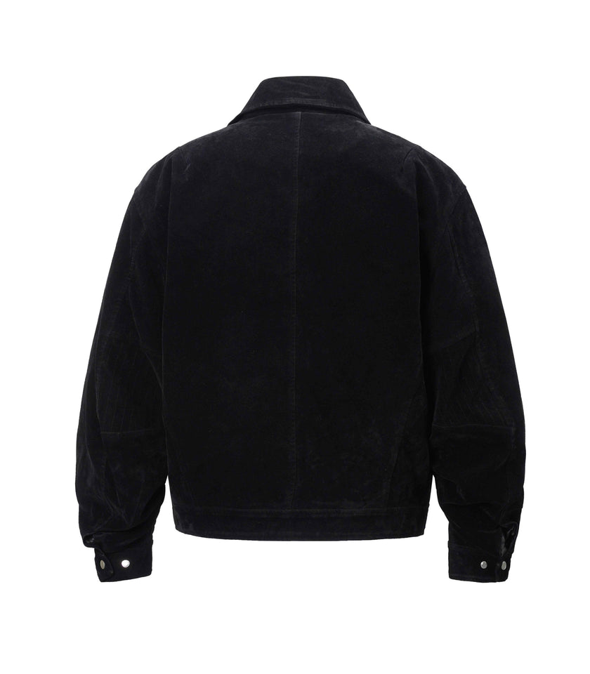 NOIR SUEDE WORK JACKET