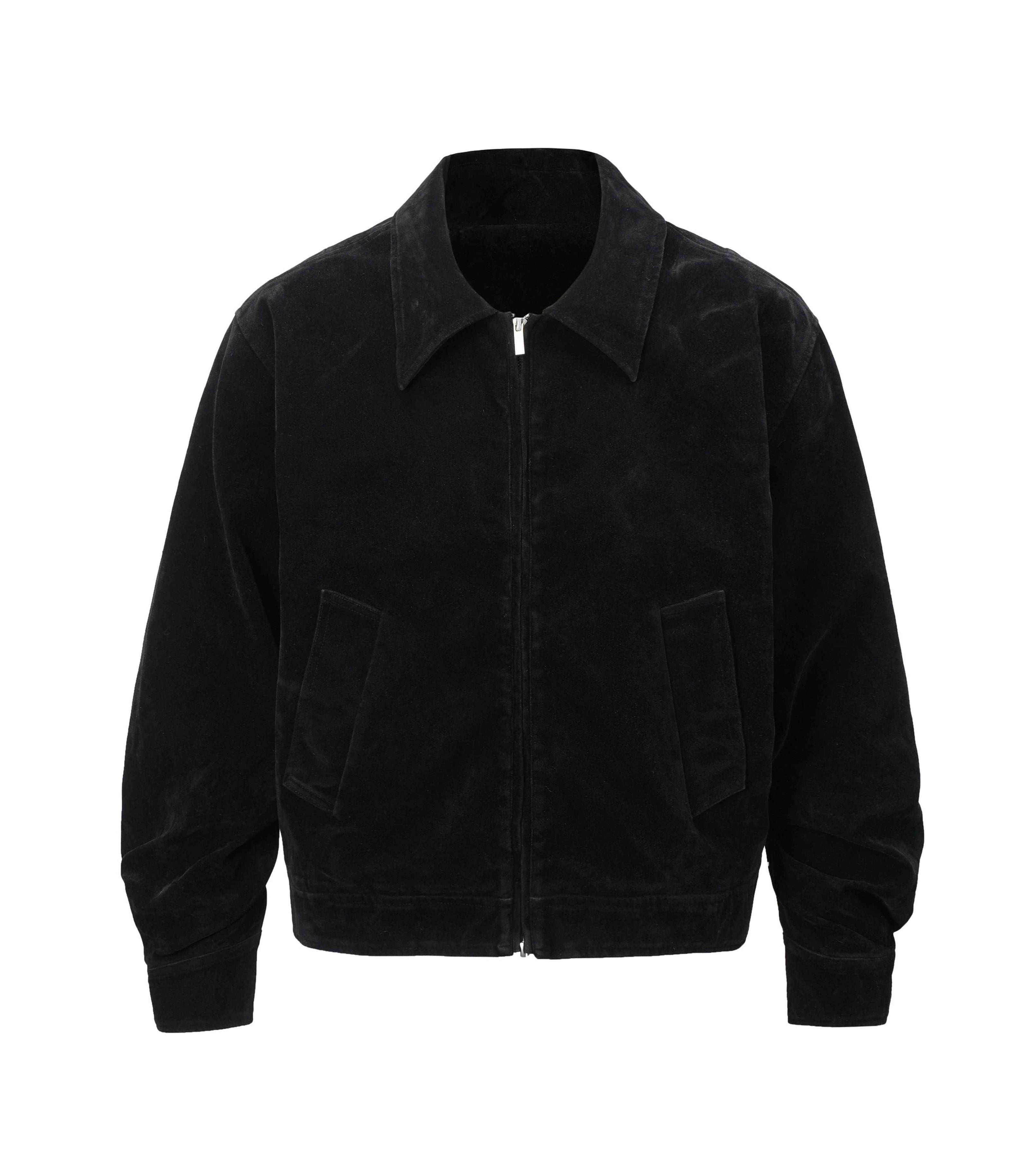 NOIR SUEDE WORK JACKET