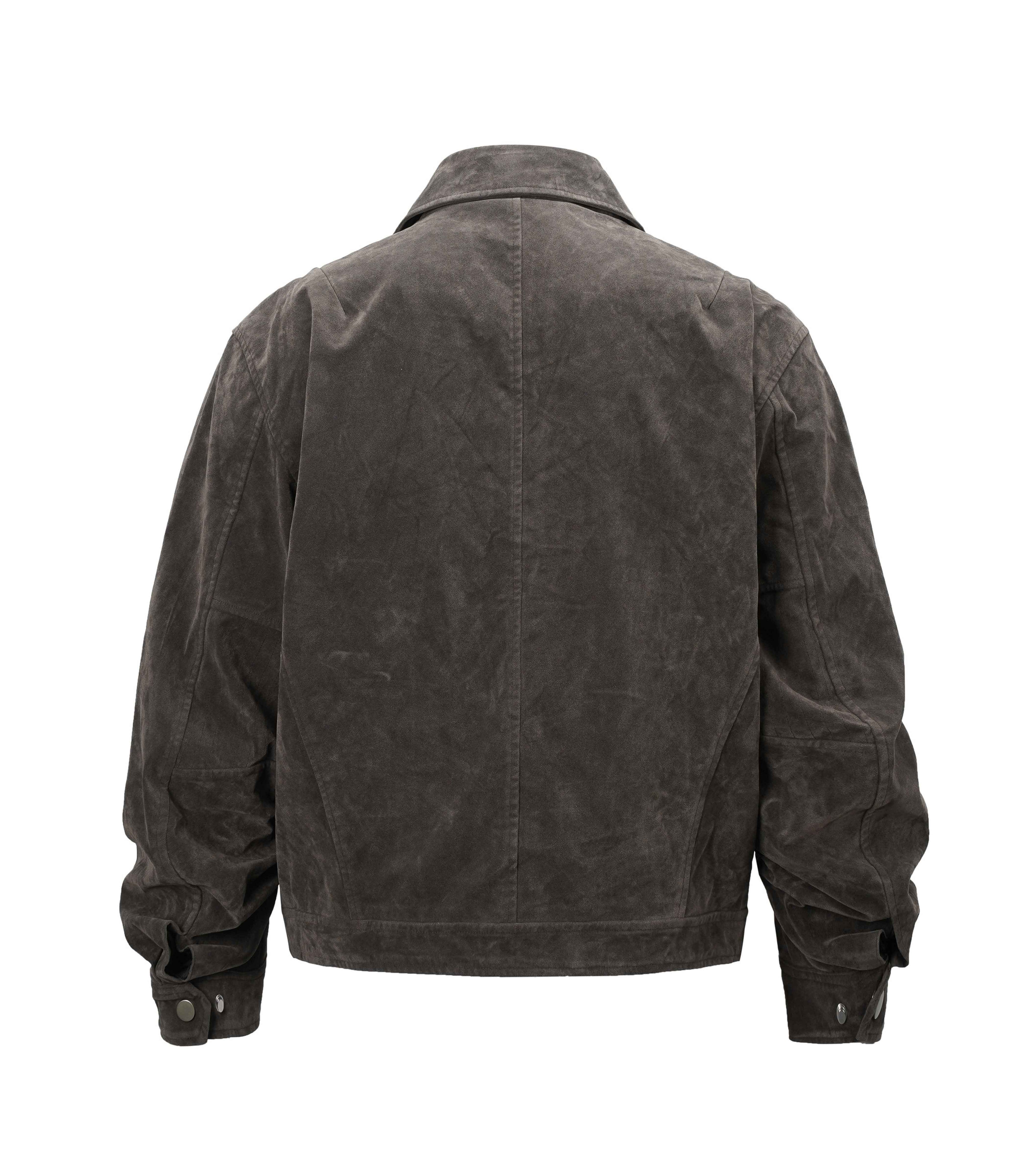 BROWN SUEDE WORK JACKET