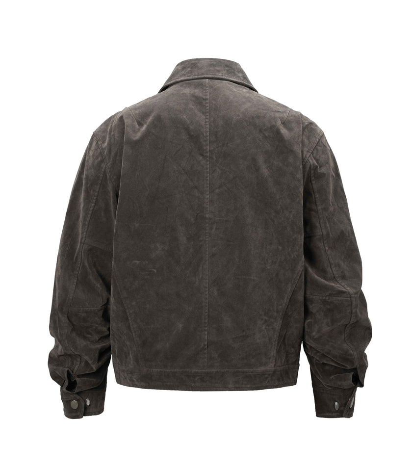 BROWN SUEDE WORK JACKET