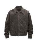 BROWN SUEDE WORK JACKET