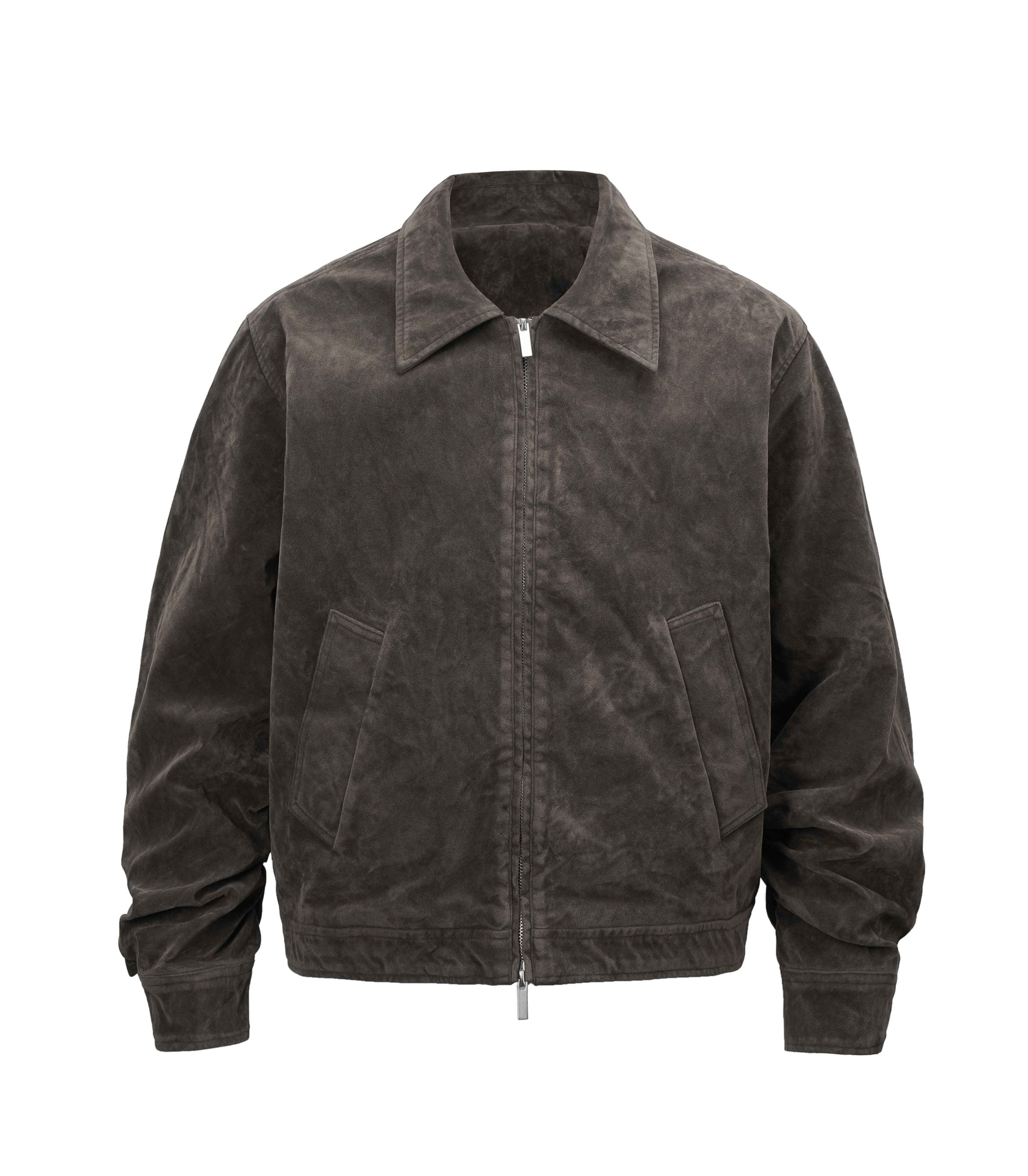 BROWN SUEDE WORK JACKET