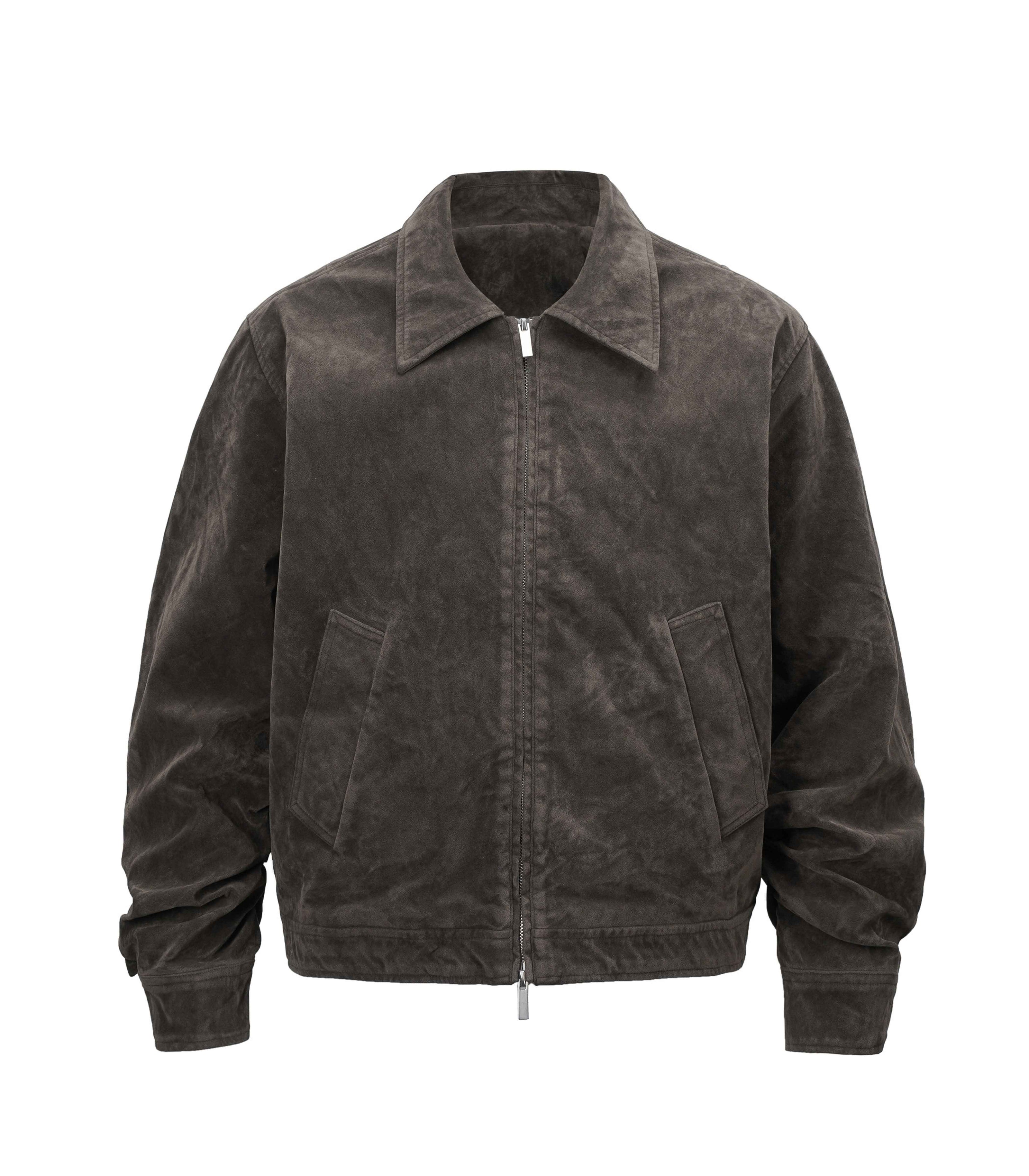 BROWN SUEDE WORK JACKET