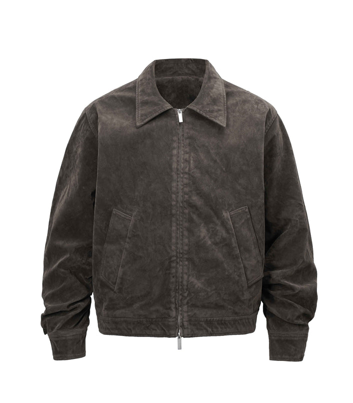 BROWN SUEDE WORK JACKET