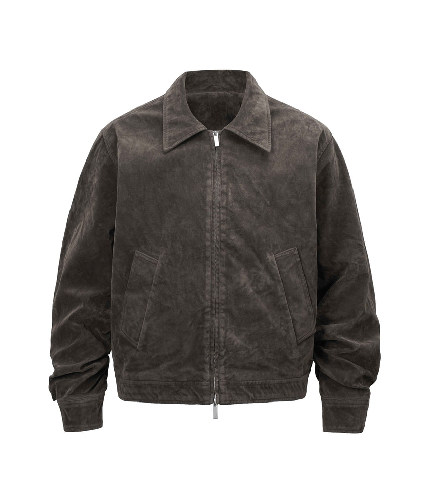 BROWN SUEDE WORK JACKET