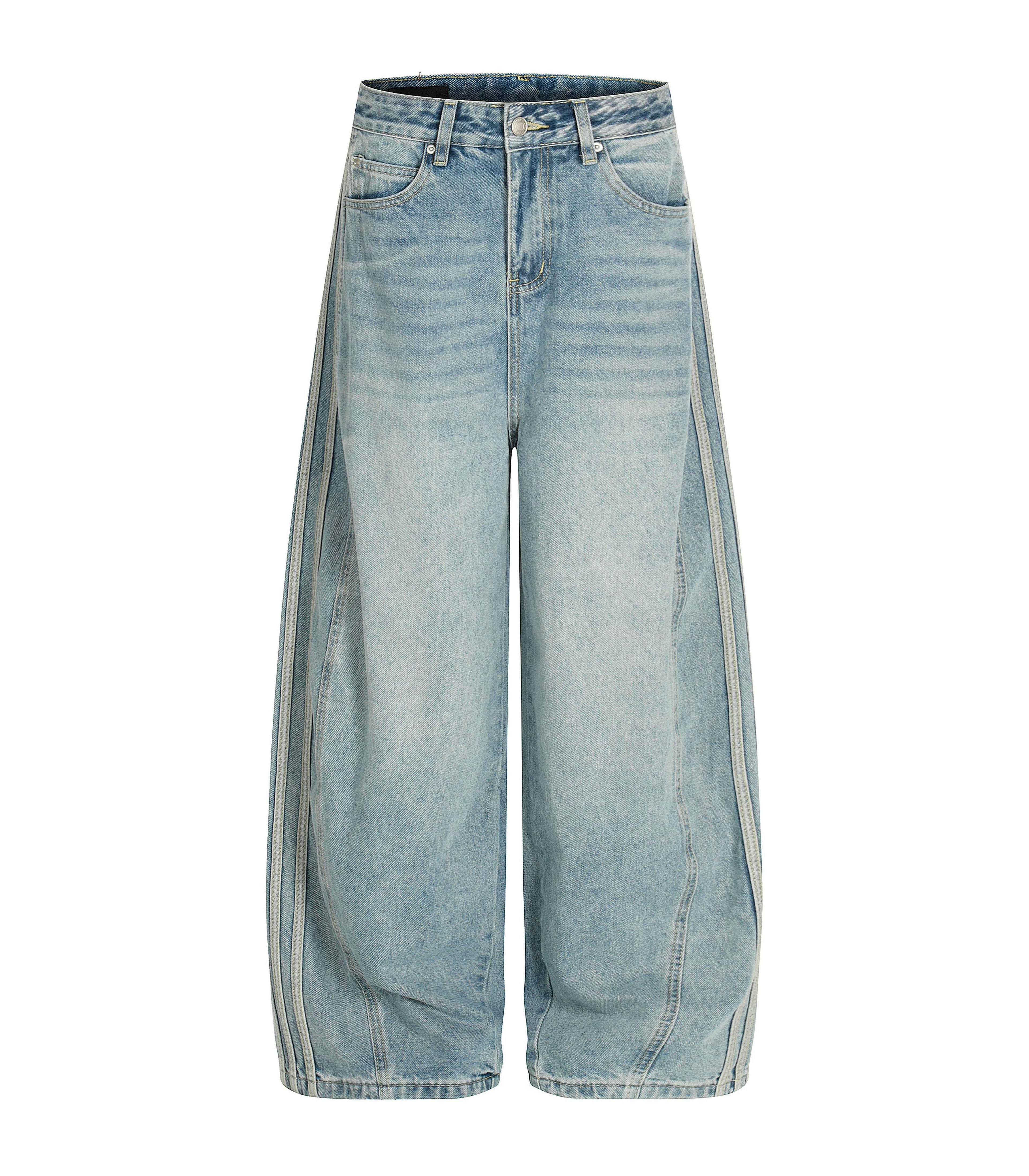 WIDEBOY STRIPED DENIM