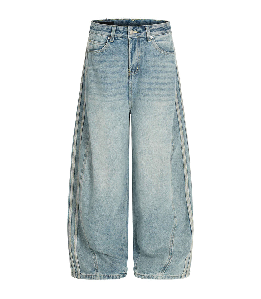 WIDEBOY STRIPED DENIM