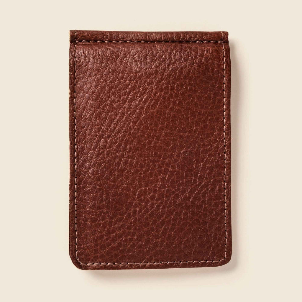 Bifold Money Clip Wallet - Chocolate