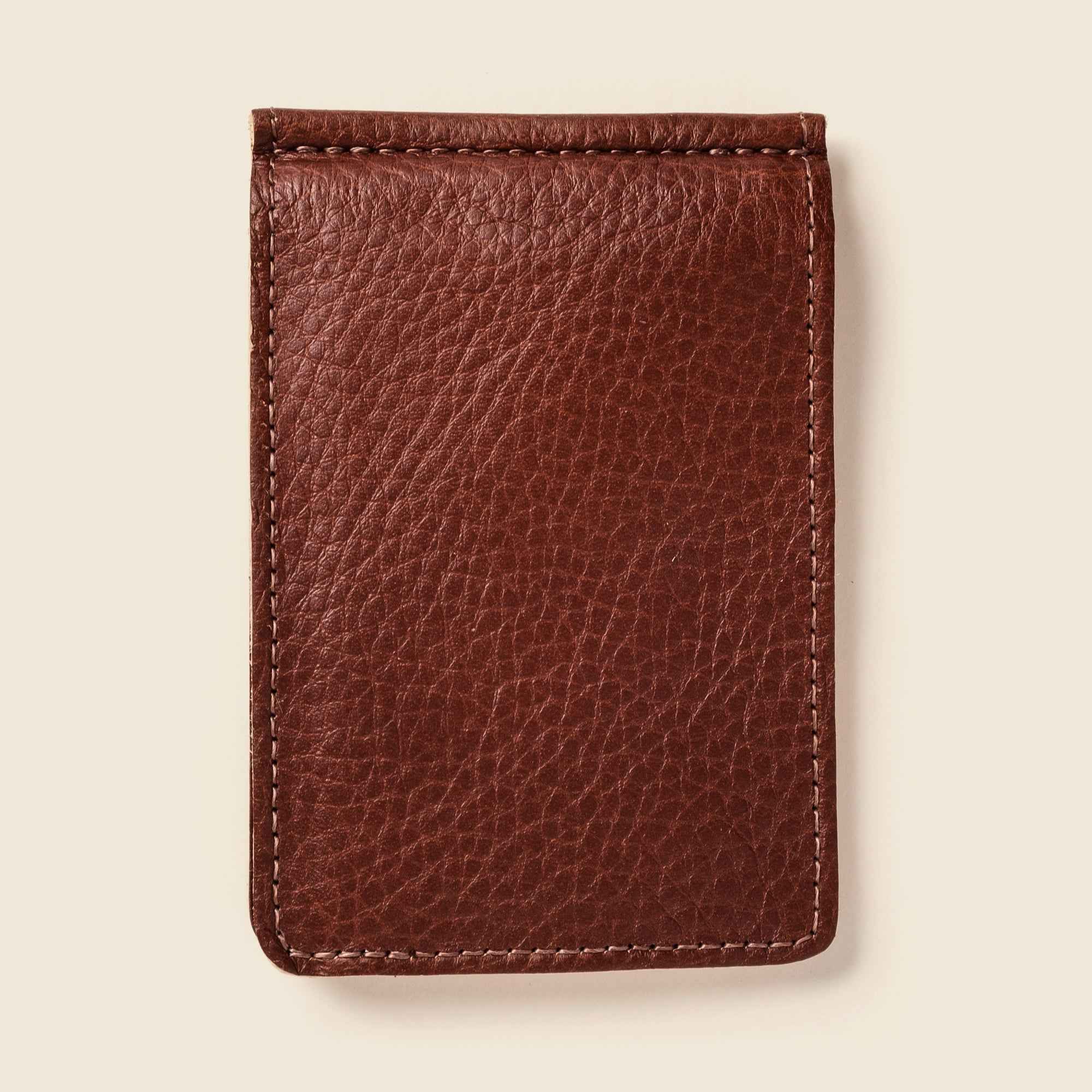 Bifold Money Clip Wallet - Chocolate