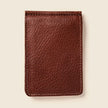 Bifold Money Clip Wallet - Chocolate