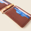 Bifold Money Clip Wallet - Chocolate
