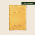 Minimalist Wallet With RFID Protection - Metallic Yellow