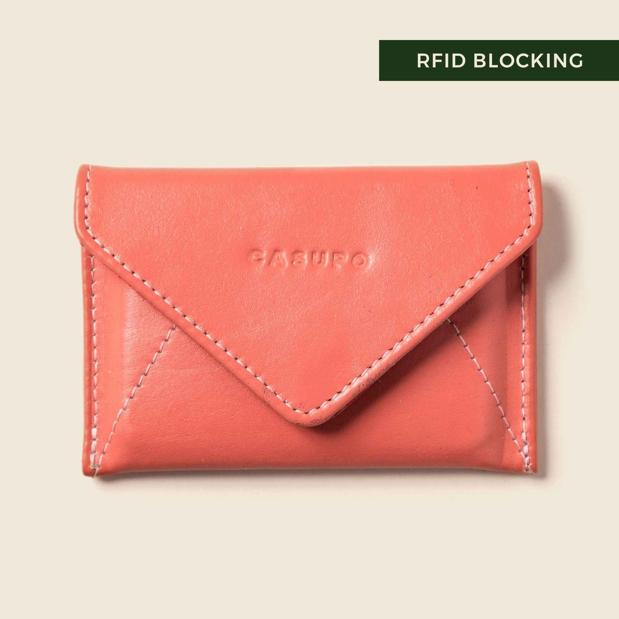 Mini Envelope Wallet With RFID protection - Pastel Pink