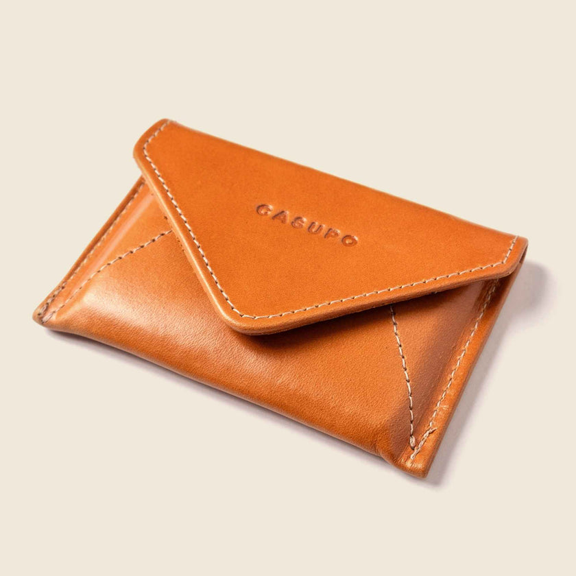 Mini Envelope Wallet With RFID protection - Honey