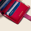 Wallet with Snap and Key Ring - Hot Pink
