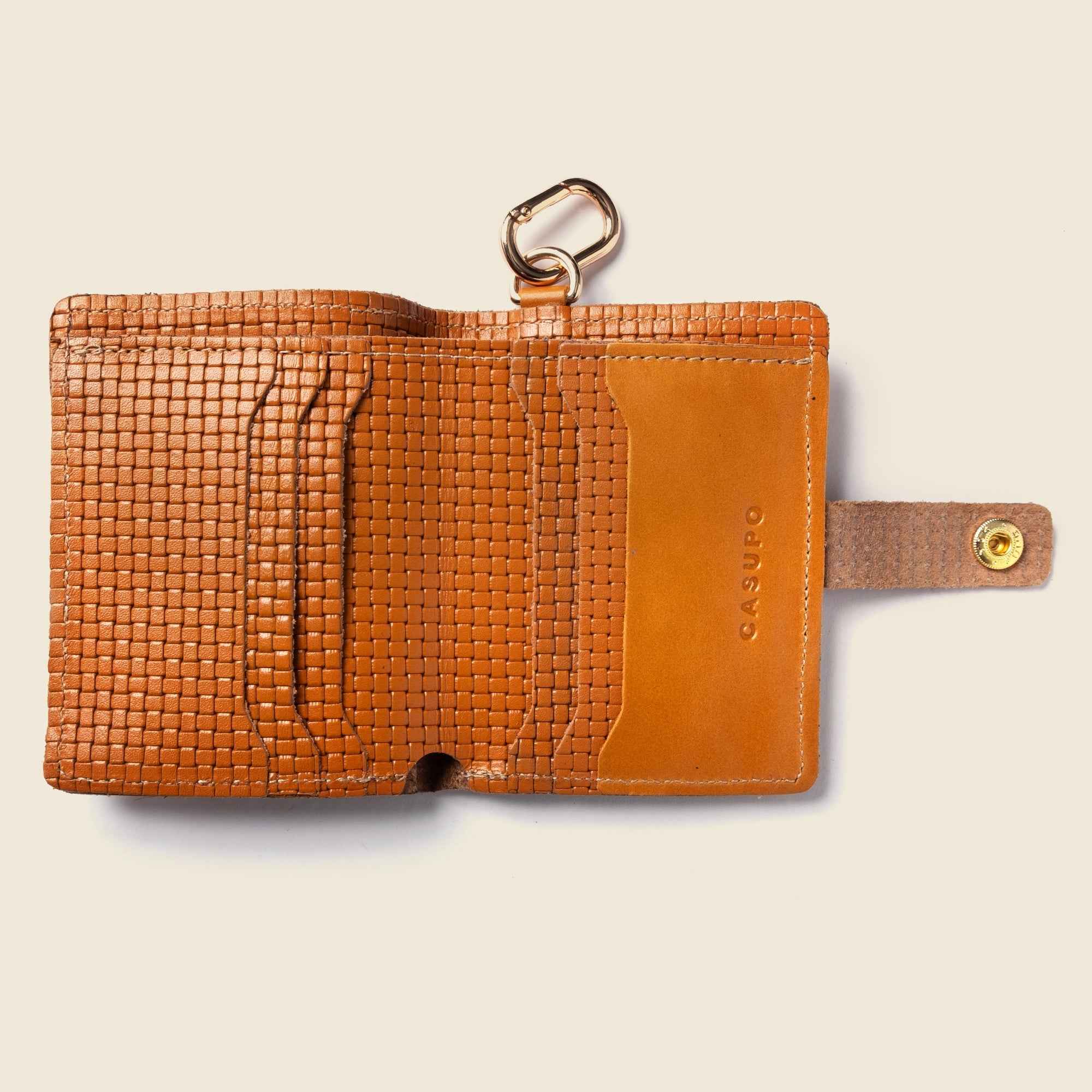 Wallet with Snap and Key Ring - Tan Limited Edition