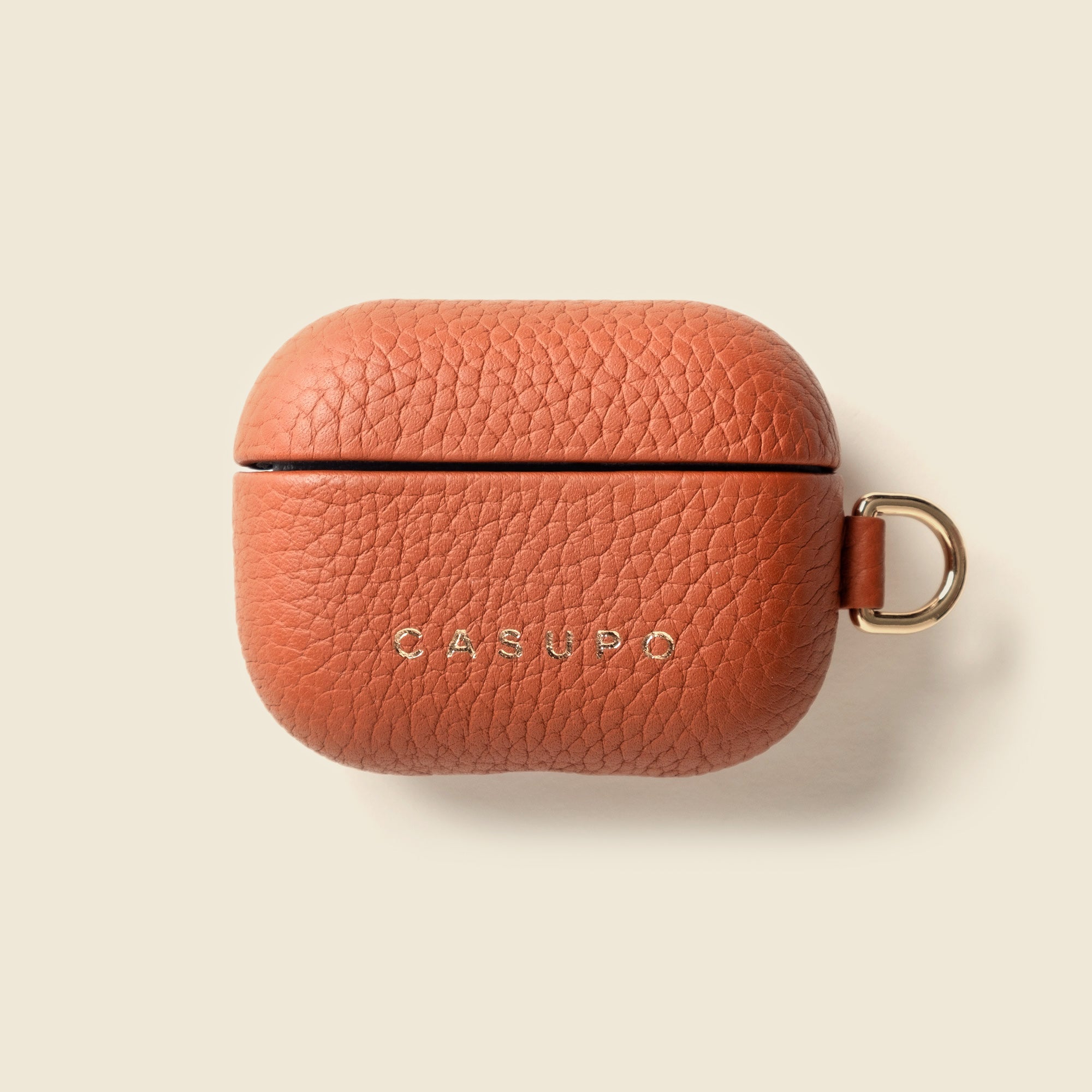 Leather Airpod Case - Tan