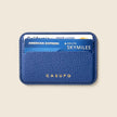 Mag Safe Leather Wallet with RFID - Cobalt