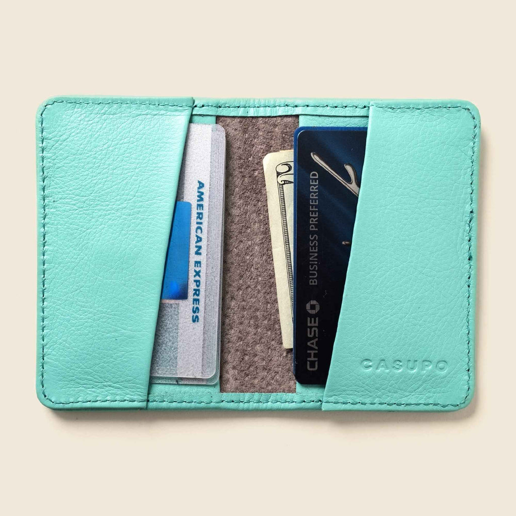 Compact Bifold with RFID Protection - Baby Blue