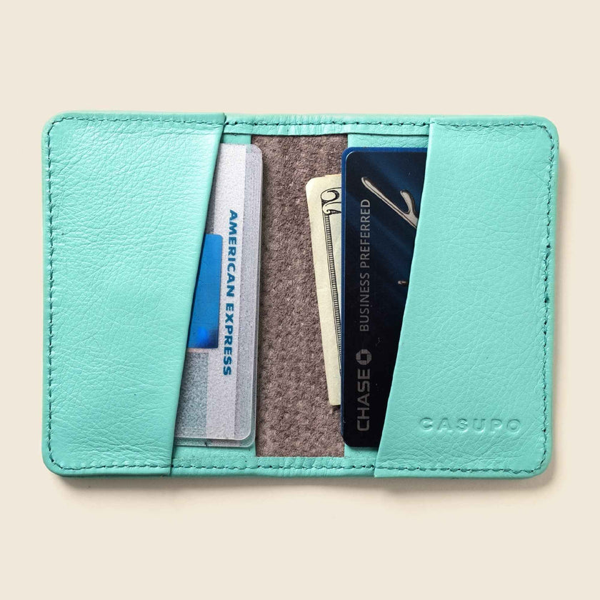 Compact Bifold with RFID Protection - Baby Blue