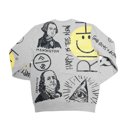 New Rich Crewneck Sweater (Heather Grey)