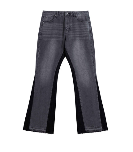 CHARCOAL SPLIT DENIM