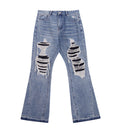 DESTROYED SPLIT DENIM