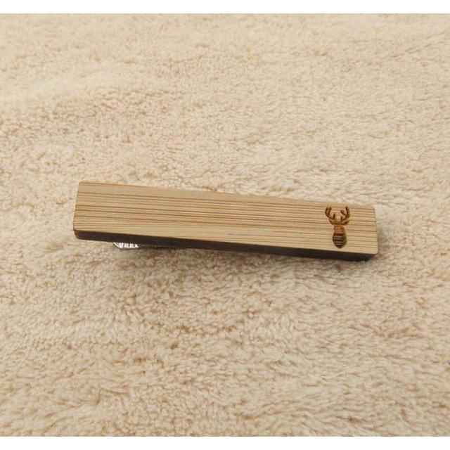 Favorite Animal Collection Wooden Tie Bars/Clips - 7 Styles