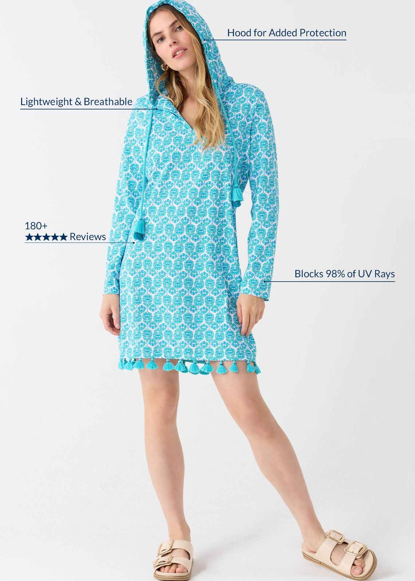 Rosemary Beach Hooded Cover Up