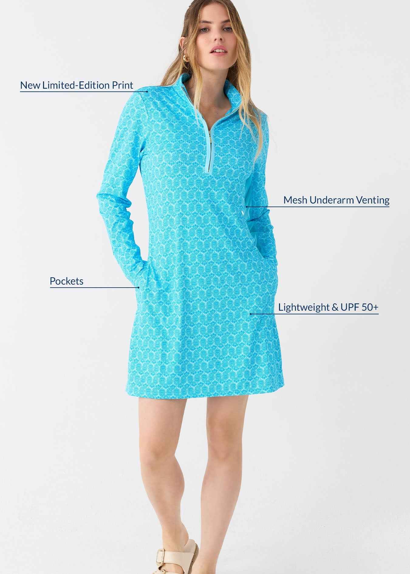 Rosemary Beach 1/4 Zip Sport Dress