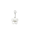 Flower silver charm