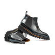 Foil leather Thick-Soled Chelsea Boot 2898 Blue