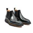 Foil leather Thick-Soled Chelsea Boot 2898 Blue
