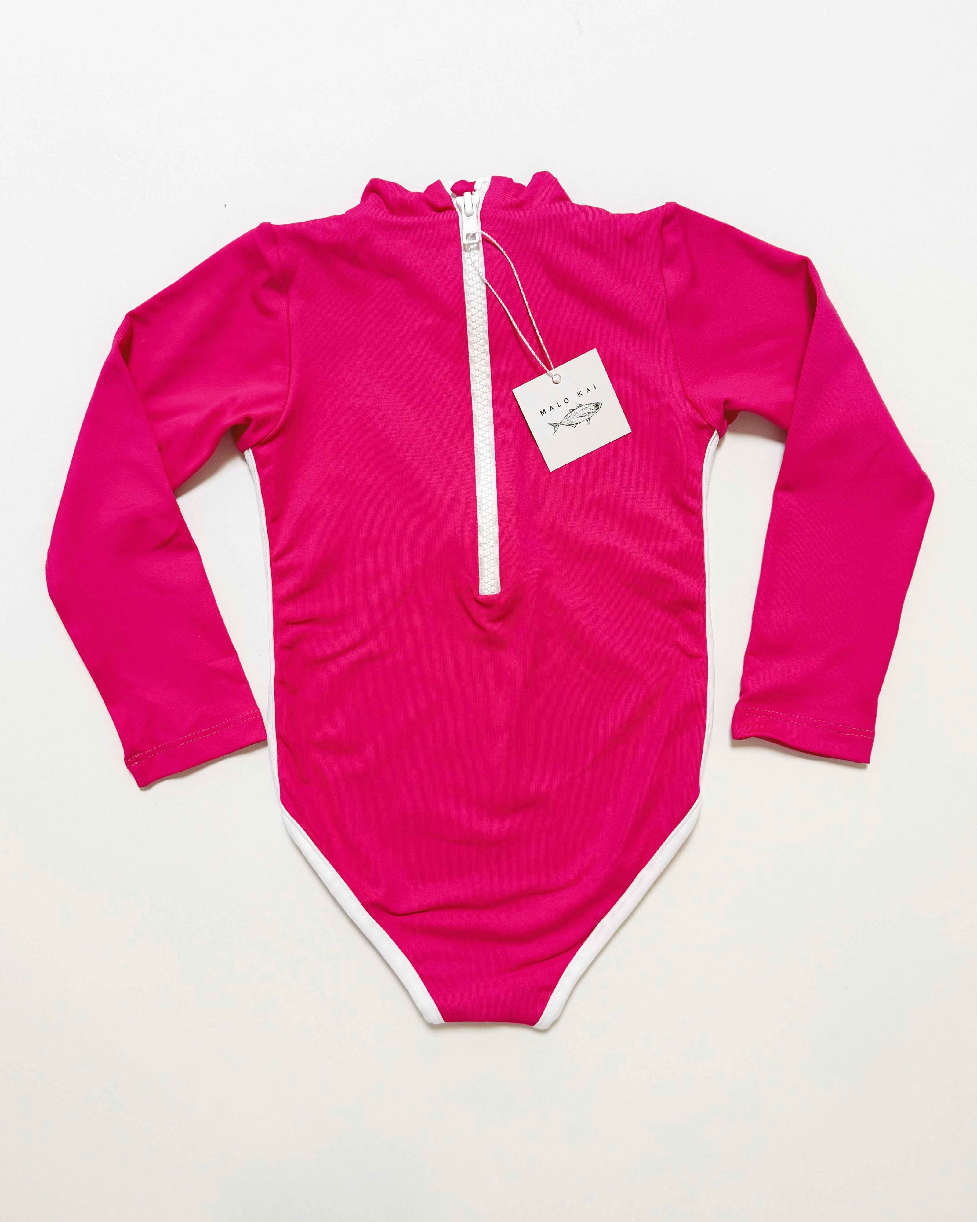 Lola One Piece Kids Swimsuit - Pitaya