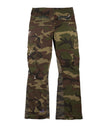 CAMO SPLIT FLARE DENIM